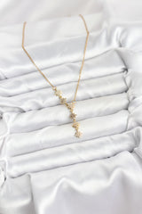 Çelik Zincir Gold Renk Kutup Yıldızı Model Kadın Kolye